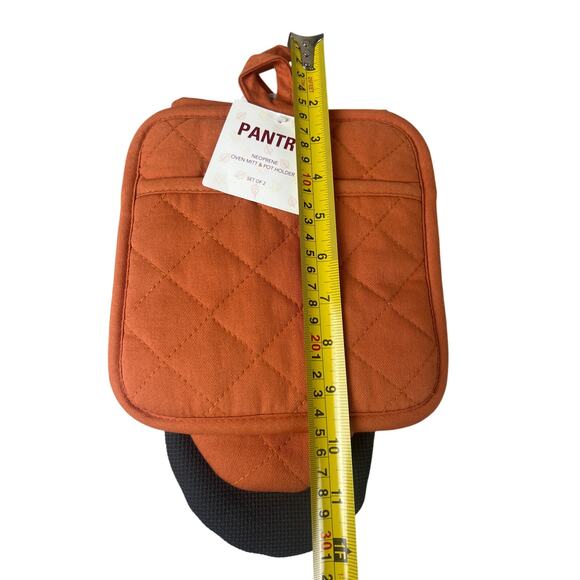 Pantry Neoprene Oven Mitt & Pot Holder Orange NWT - Picture 4 of 4